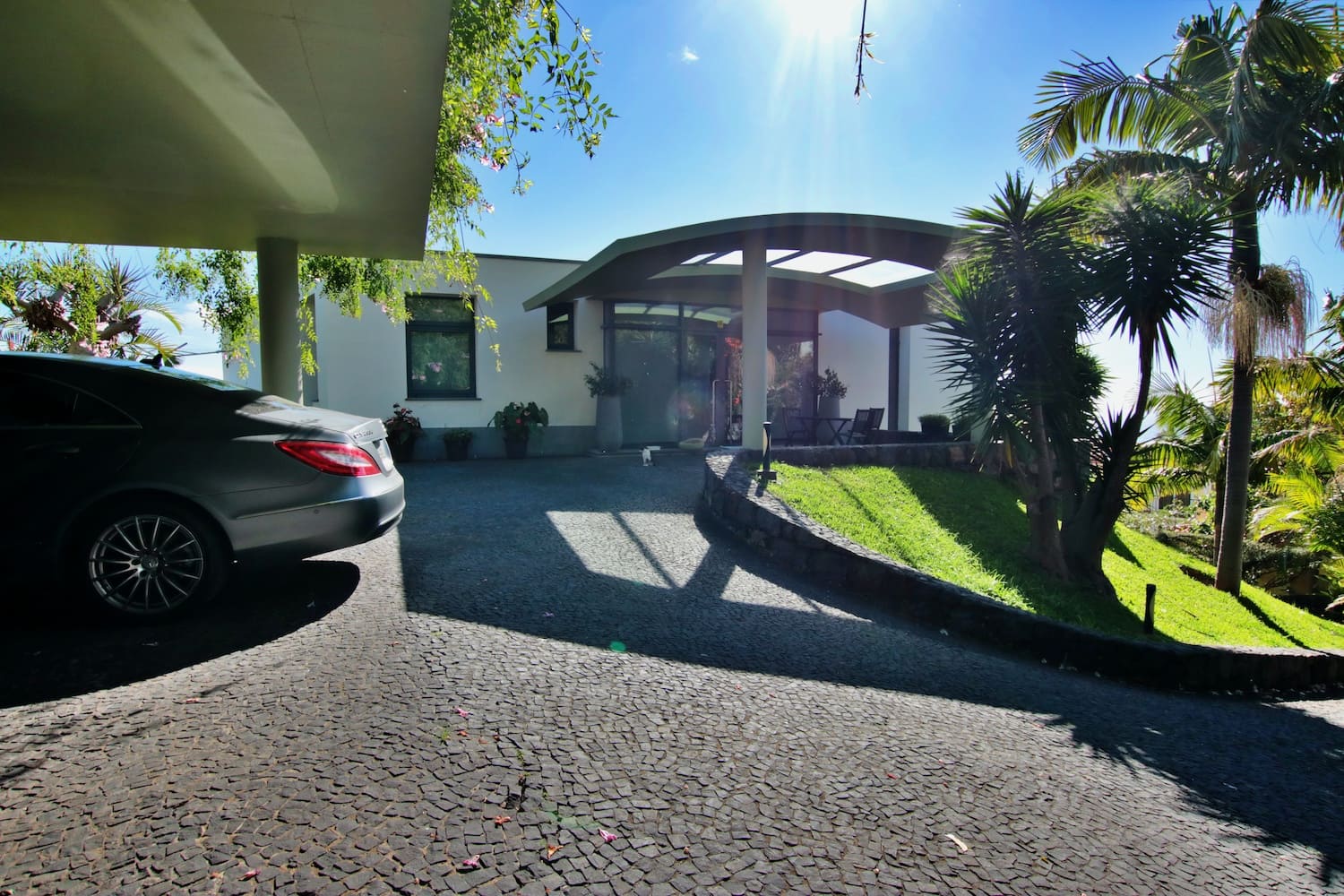 COVERED PARKING, DRIVEWAY and entrance