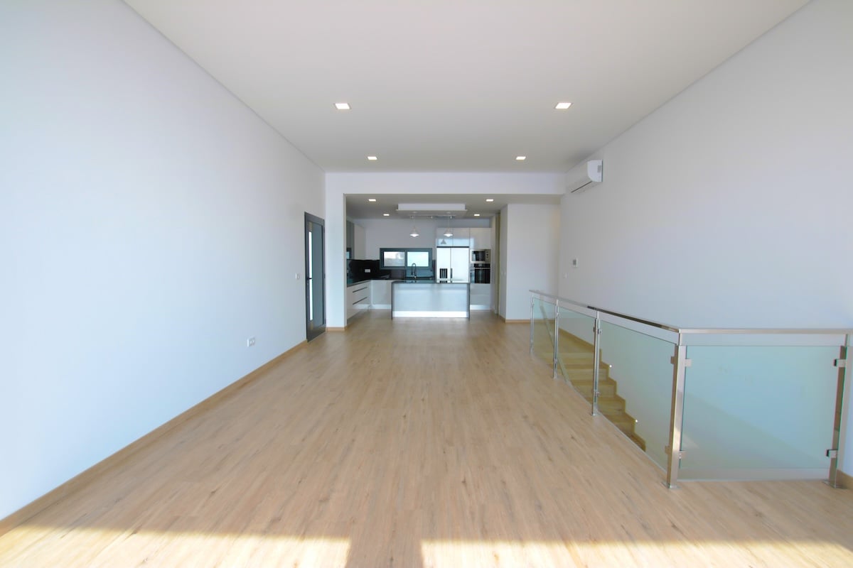 Living room and kitchen